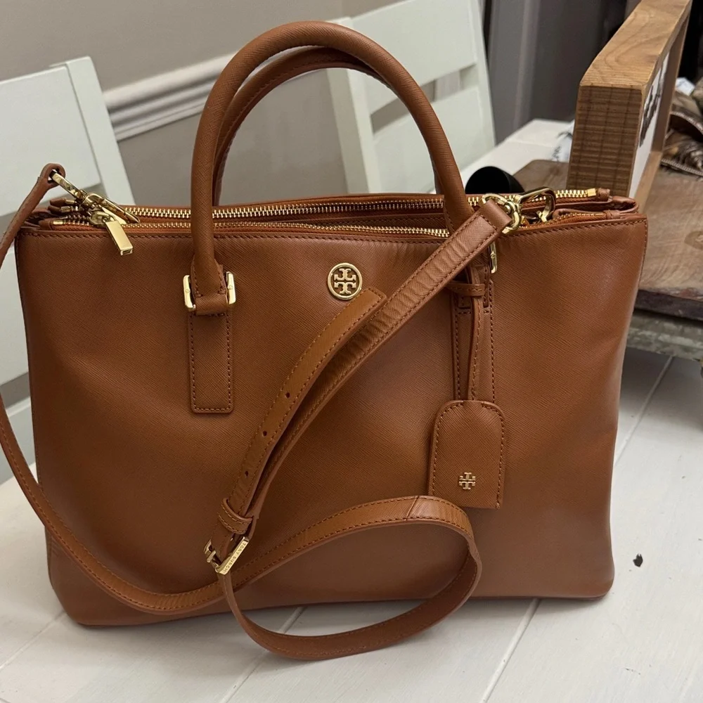 Tory Burch Tan Leather Satchel - Picture 2 of 6